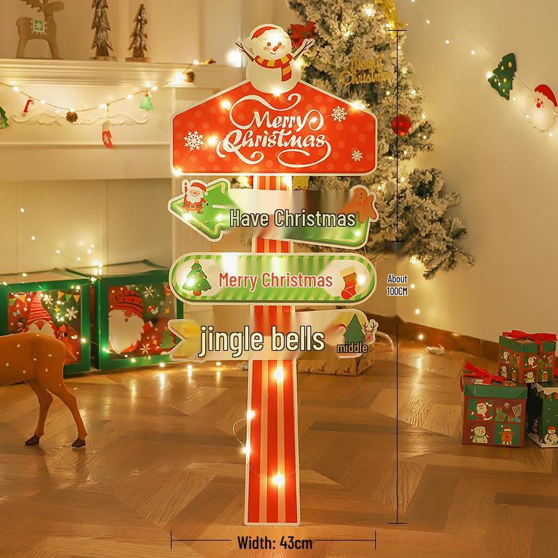 Ornamenti di Natale a Tema Babbo Natale: Set Scena Oggetto di Scena per Foto Vacanze all'Aperto