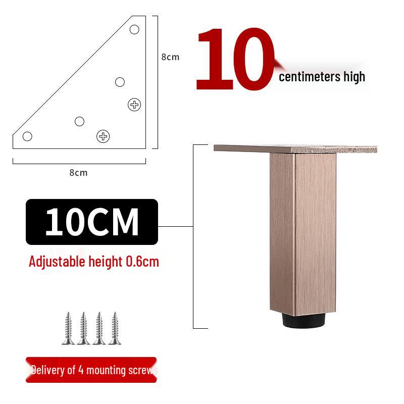 

Регулируемые ножки для мебели из алюминиевого сплава для шкафов, диванов, журнальных столиков, тумб под телевизор и кроватей