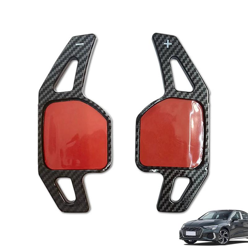 L10A 2Pcs Car ABS Steering Wheel Paddle Accessories Gear Shift Paddles For  A3 A4L A5 A6L A7 A8 S3 S5 SQ5 RS3 R8 Q3 Q5 Q7