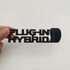 1ks 3D kovová nálepkaPLUGIN HYBRID, znak na bok blatníku, zadní kufr pro všechna auta
