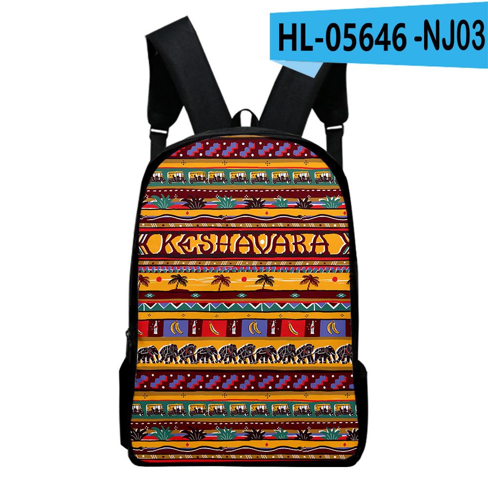 Sac à dos Cahier Motifs Tribaux Populaires Classiques Sacs d'école pour élèves Impression 3D Oxford Imperméable Sacs à dos pour Ordinateur portable Garçons/Filles