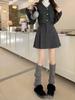 Women's Woolen Pleated High-Waisted Wide-Leg A-Line Shorts for Autumn/Winter 2026