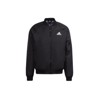 Solid Color Sports Bomber Cotton Jacket GV5356