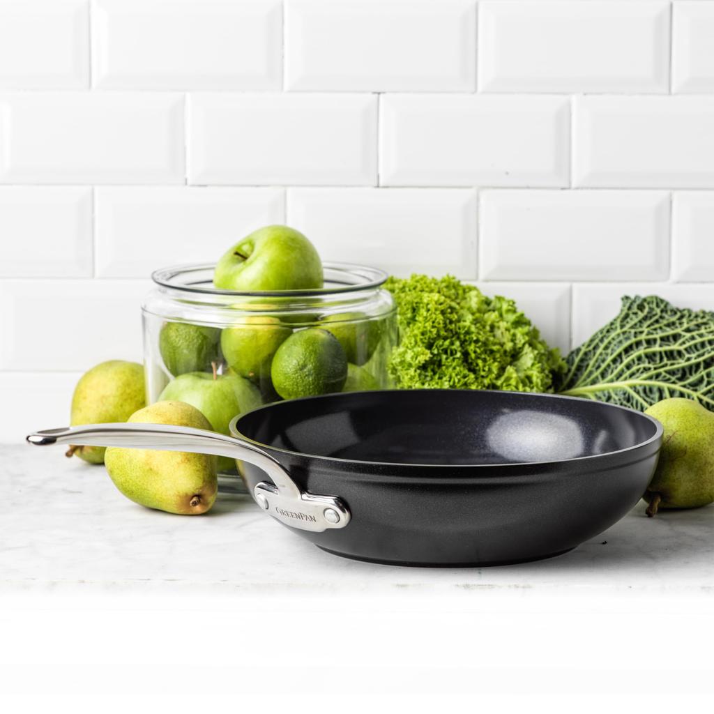 GreenPan Barcelona Pro Wok Pan, 28cm (Top Model) - PFAS-Free, Fluorocarbon-Free, Induction, Gas, and Dishwasher Safe, Ceramic Coating, Multi-Purpose D