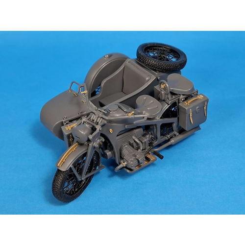 Passion Models 1/35 KS600 Sidecar Etching & 3D Detail Up Set (for Tamiya) Plastic Model Parts P35-180 (Military Vehicle)