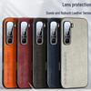 Infinix HOT60 & HOT60Pro Suede Leather Protective Case with Stand