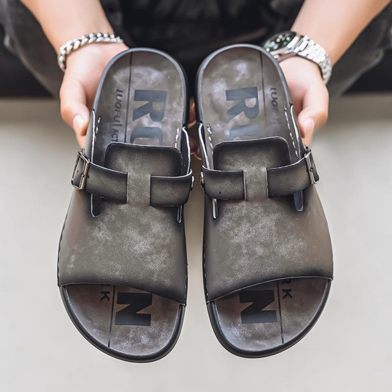 Summer New Shoes for Men Fashion Slippers Designer Casual Birken Slides Outdoor Cool Beach Shoes