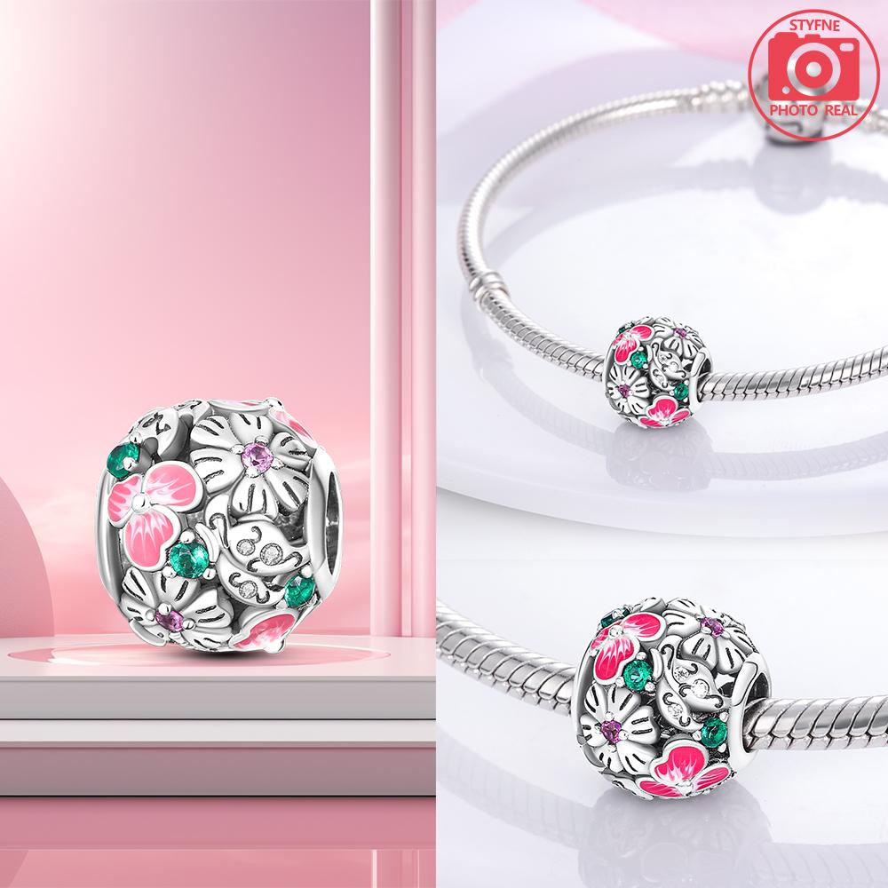 Zirkonia-verzierte Perlen-Anhänger, Kupferbeschichtet, Ideal für Charm-Perlen-Anhänger, Kupferbeschichtet, Authentische Armbänder zur Schmuckherstellung