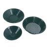 3PCS Gold Panning Pan ABS Plastic Gold Washing Pan Kit Hand Operated Round Gold Dredging