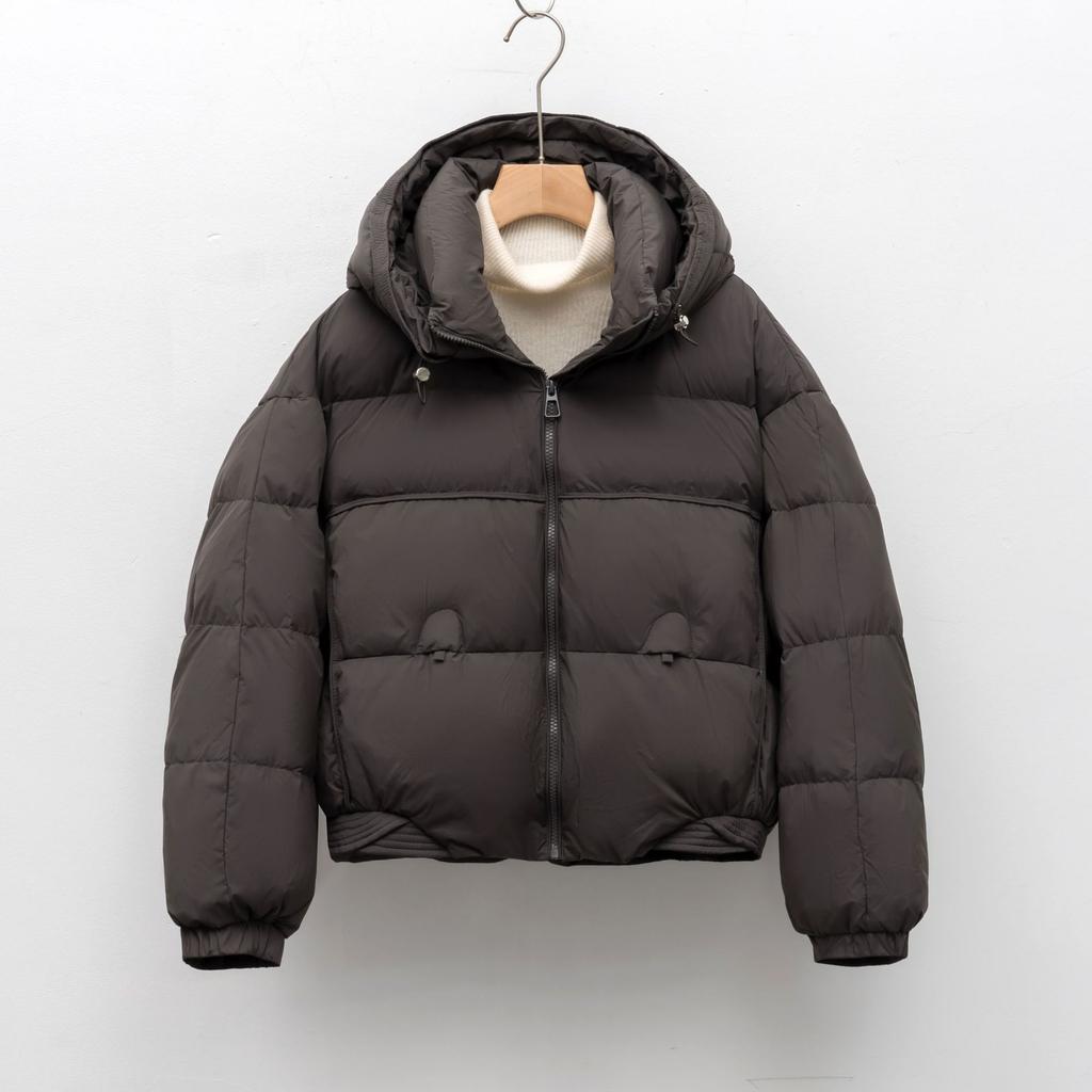 Down Hooded Short Winter Simple Small Solid Color Duck Down Bread Down Jacket