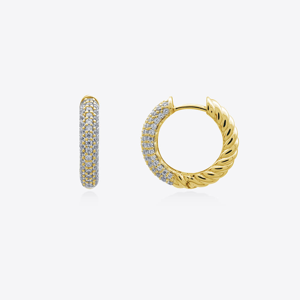 Msgrn Mgkarea030 Pave Note Earrings