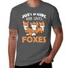 Fox Gifts Unisex Fox Gifts Girls Fox Lover Love Foxes Tshirt Large Size Basic Casual Tshirt