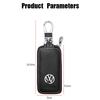 Llavero para Llave de Coche Llavero Billetera para Llaves Bolsita Organizador Soporte Tapones de Válvula para VW Volkswagen Golf Polo Passat B6 B7 Jetta QTRJ-N61
