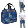 Megadeths Heavy Metal Band Insulated Lunch Bag for Women Kids Leakproof Food Boxes Thermal Lunch Box Tote