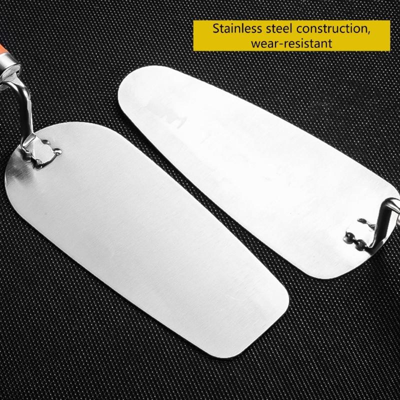 Flat Drywall Trowel High Hardness Stainless Steel High-Impact Handle Gyprocks Wall-Board Plasterboard Scraper