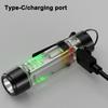Mini LED Flashlight Rechargeable Powerful Pocket Torch Magnetic Keychain Light For Outdoor Camping Fishing EDC Lamp