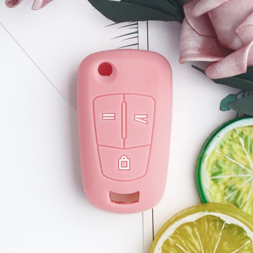KEYYOU 3 Tlačítka Silikonový Kryt na Klíč pro OPEL Astra H Corsa D Vectra C Zafira Dálkové Skládací Autoklíče