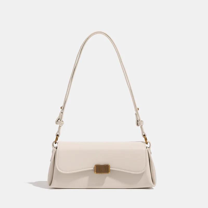 Luxury Leather Crossbody Bag New Ladies Fashion Retro Handbag Designer Brand Small Square Bag All-match Simple Underarm Bag