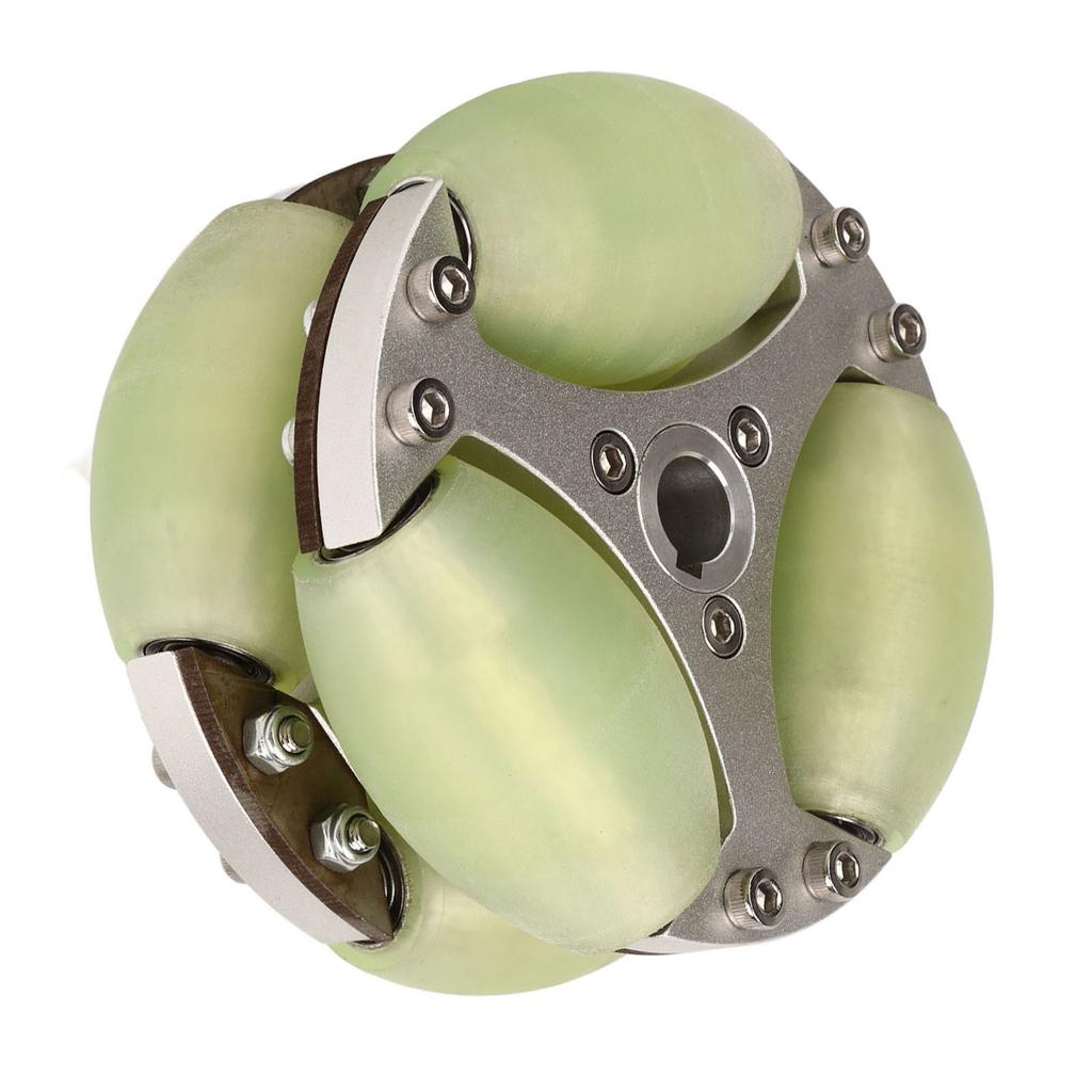 Omni Directional Wheel 100mm 80KG Load Double Row High Hardness Omni Wheel for Robot Car Cart Luggage