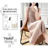 PHOLEEY Knit Solid Casual Outfit for Women's Midi-Length Dress, Color, Simple, Warm, Fall/Winter