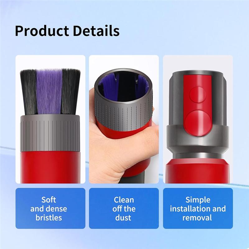 Good-Vacuum Cleaner Dust Brush Traceless Dust Soft Bristle Removal Brush For Dyson V6 DC Series Vacuum Dust Brush Attachment