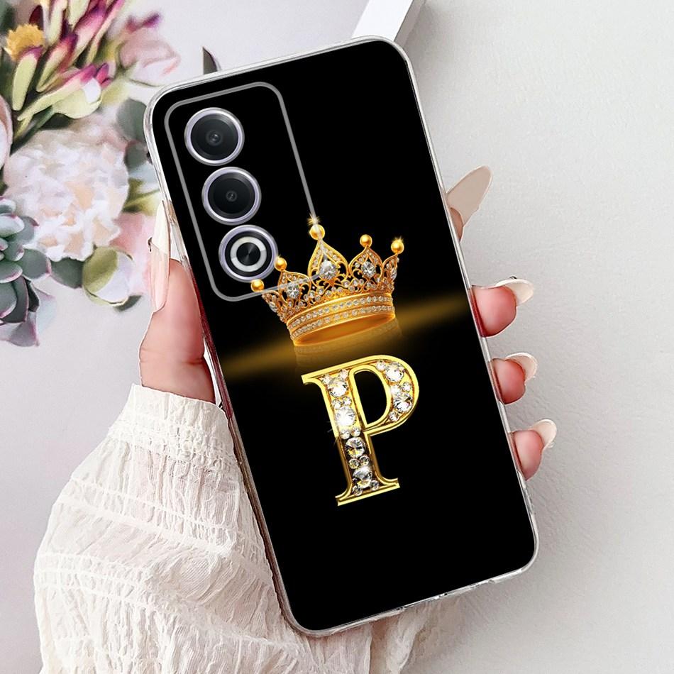For OPPO A3 Pro A80 CPH2639 Fashion Crown Letter Phone Case For Oppo A80 A3 Pro 5G Global Soft Silicone TPU Cases
