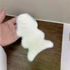 1/12 Dollhouse Imitation Sheepskin Plush Rug Model Bedroom Living Room Floor Mat Decoration Doll House Accessories