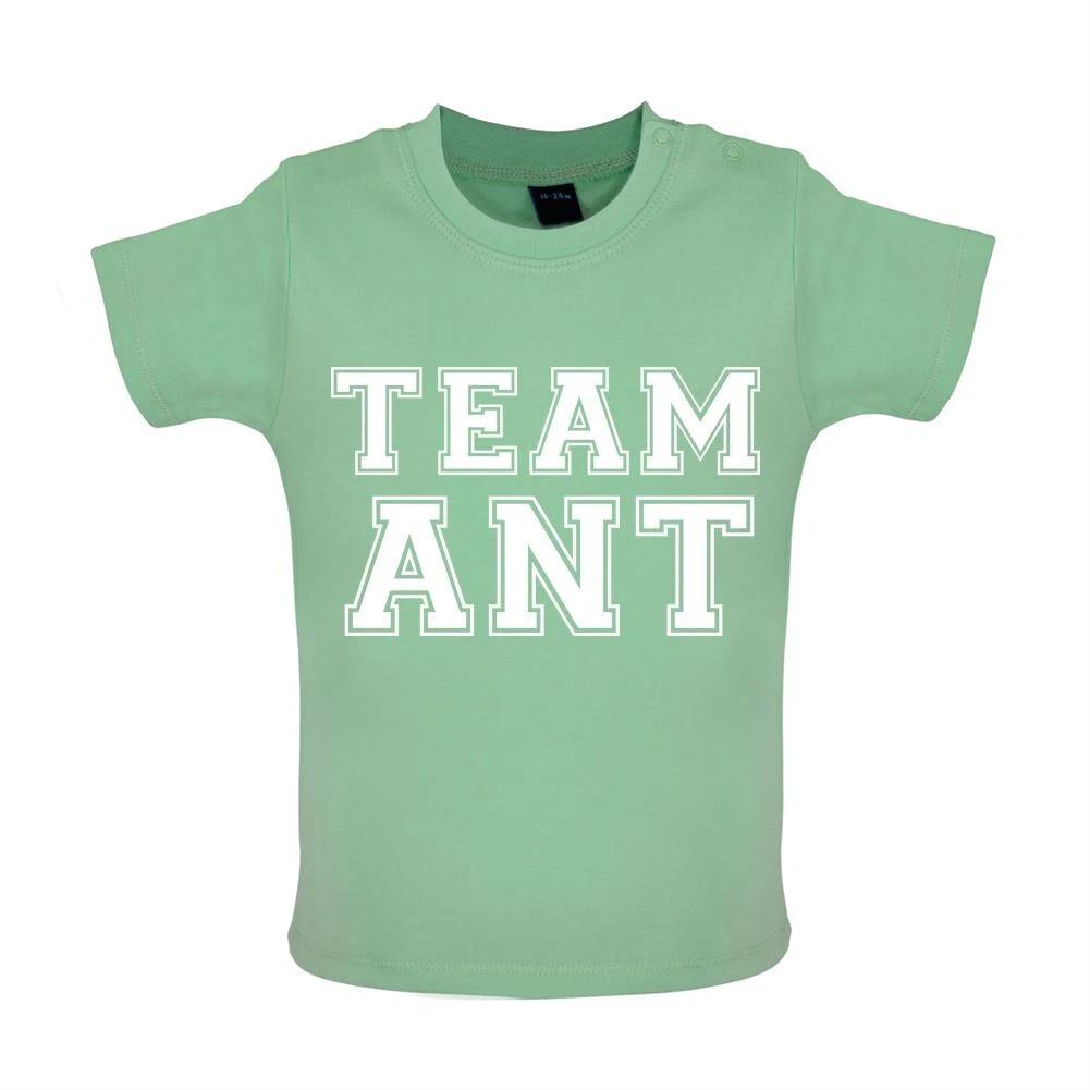 

Team Ant - Baby Kids Boys Girls Unisex T-Shirt / Babygrow - Dec Celebrity TV PJ Duncan And Love Fan 140