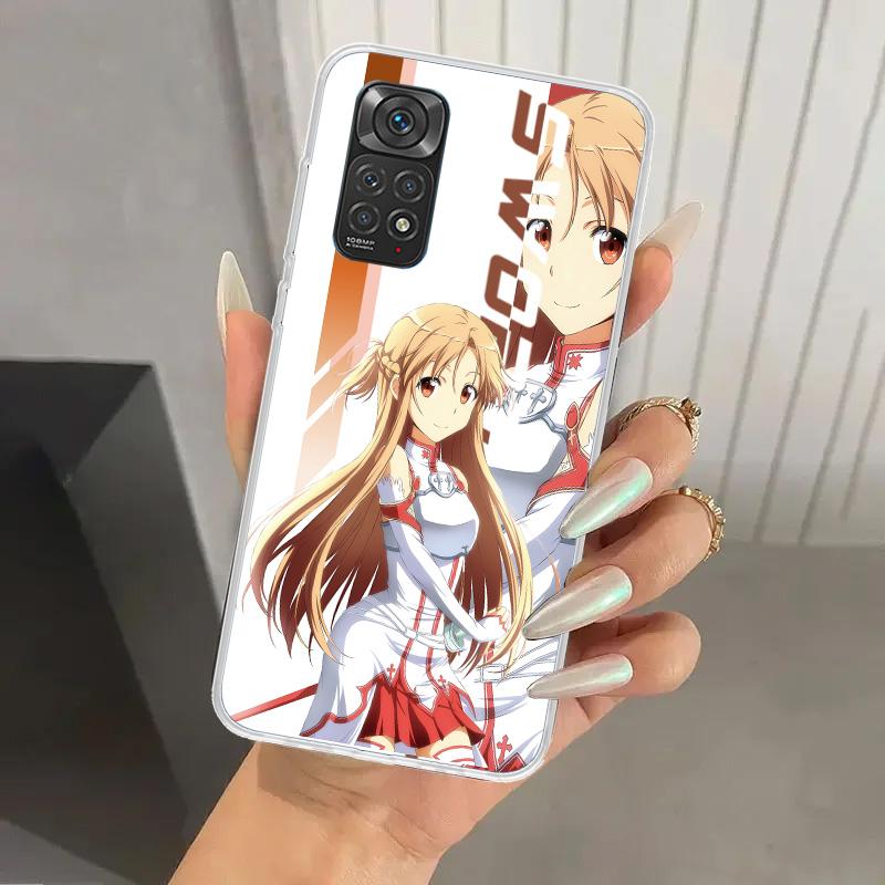 Anime Sword Art Online SAO Phone Case for Xiaomi Redmi Note 15 14 14S 13 12S 12 Pro 11S 11 Plus 11T 11E 10S Soft Funda Print She