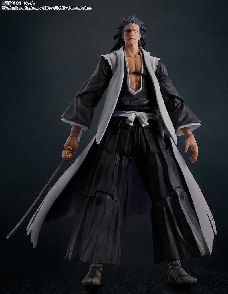 TAMASHII NATIONS BLEACH Millennium Battle Arc Kenpachi Zaraki 170 mm figurine mobile peinte SHFiguarts environ. PVC et ABS
