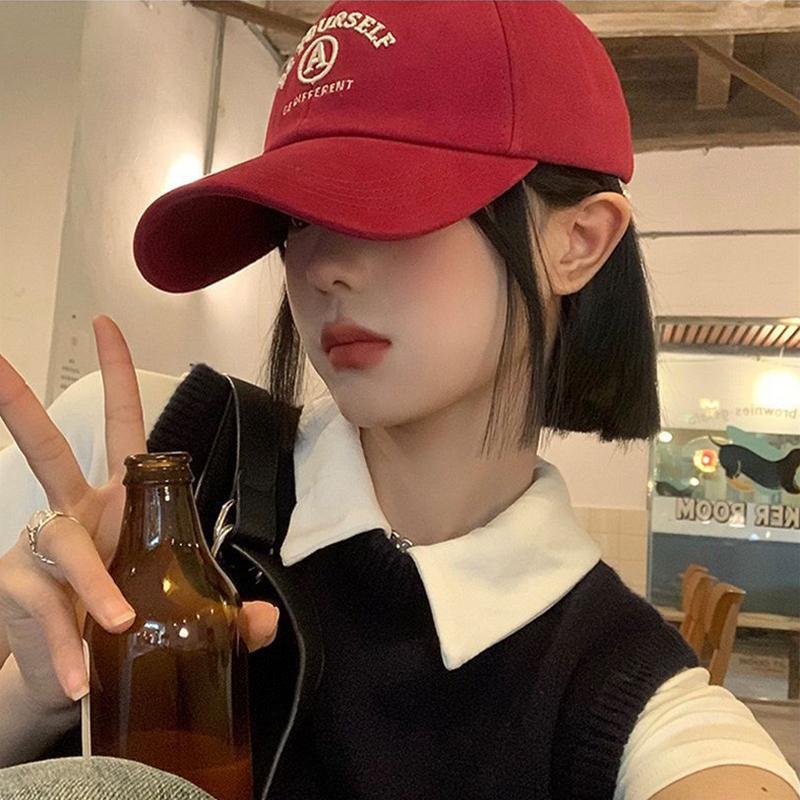 Protection Cotton Baseball Cap Fashion Embroidery Letter Prints Peaked Hat Female Girl Outdoor Use Sportss Dad Trucker Cap Women Casual Sun