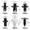 100 Pcs Car Bumper Push Retainer Clips 6 Type Nylon Fasteners Rivet Replacement Kit with 5 Fastener Removers Included 55 Pcs Nylon Universal Cable