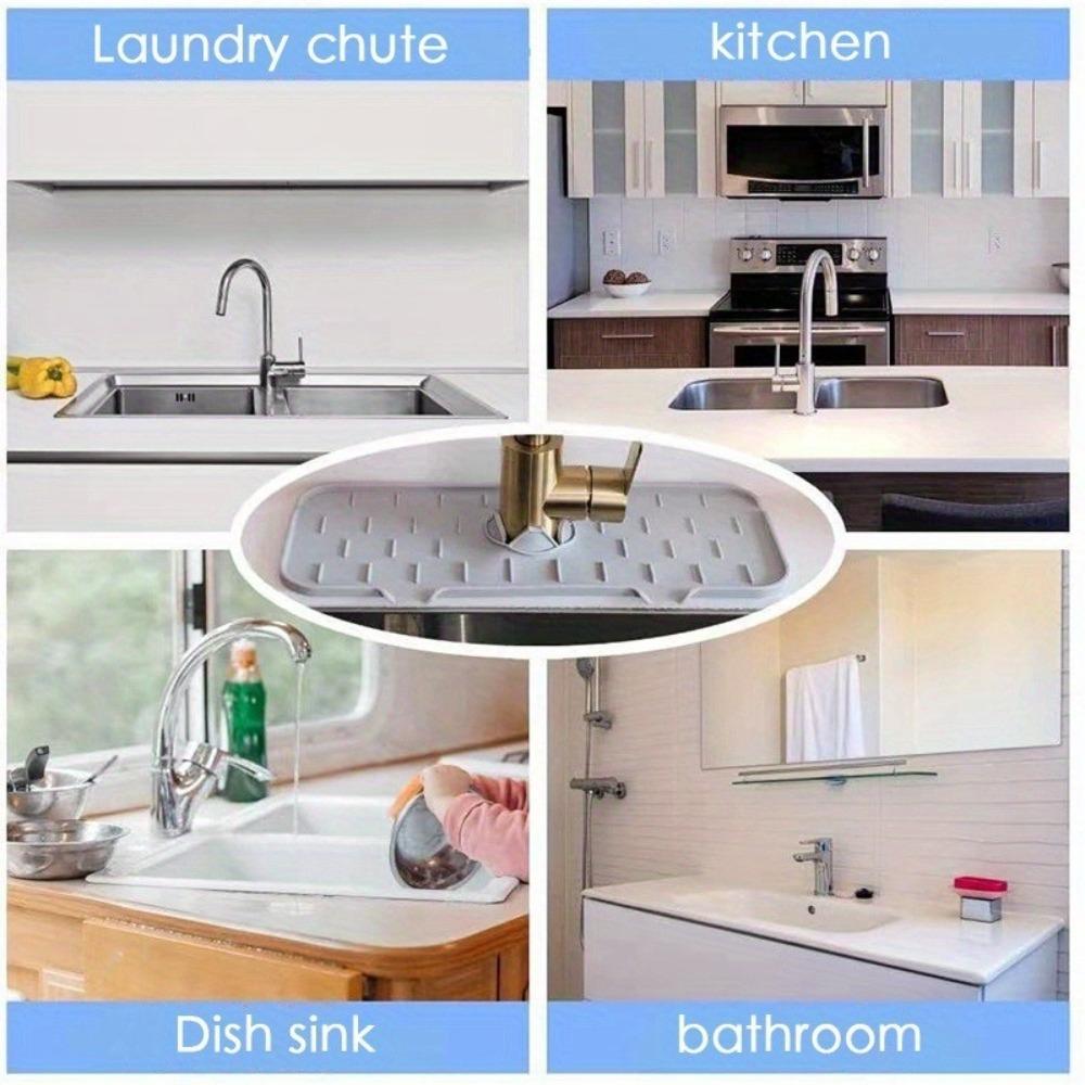 Splash-proof Sink Drain Pads Foldable Faucet Mat New Faucet Drain Pad