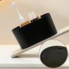 Toothbrush Holders For Bathrooms, Electric Tooth Brush Holder With Bamboo Dividers Toothpaste Organizer For Bathroom Countertop