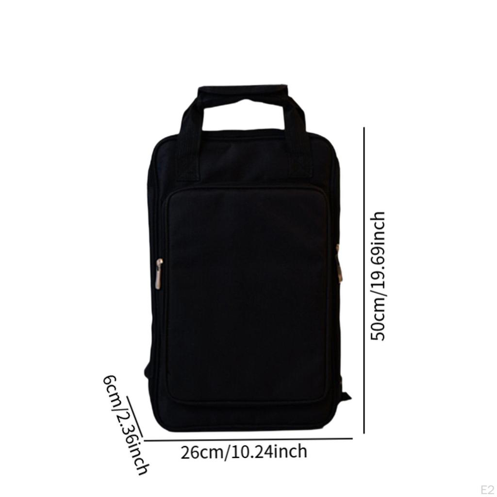 Drum Sticks Bag Drumstick Holder Portable with Handles Large Capacity Oxford Cloth