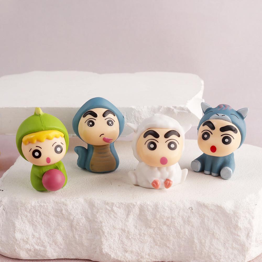 Crayon Shin Chan 12 Zodiac Animal Figurines Pvc Collectibles For Home And Office