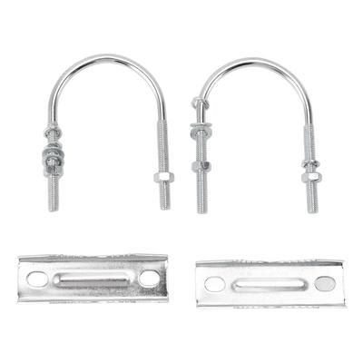 Double Antenna Mast Clamp Kit Iron V Jaw Block with U Bolts Mast To Mast Mount Bracket Kit for
