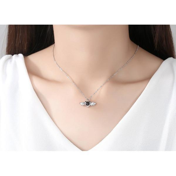 Flügel Anhänger Schlüsselbeinkette Zum Schutz der Liebe Klein Frisch Luxus Neuer Stil