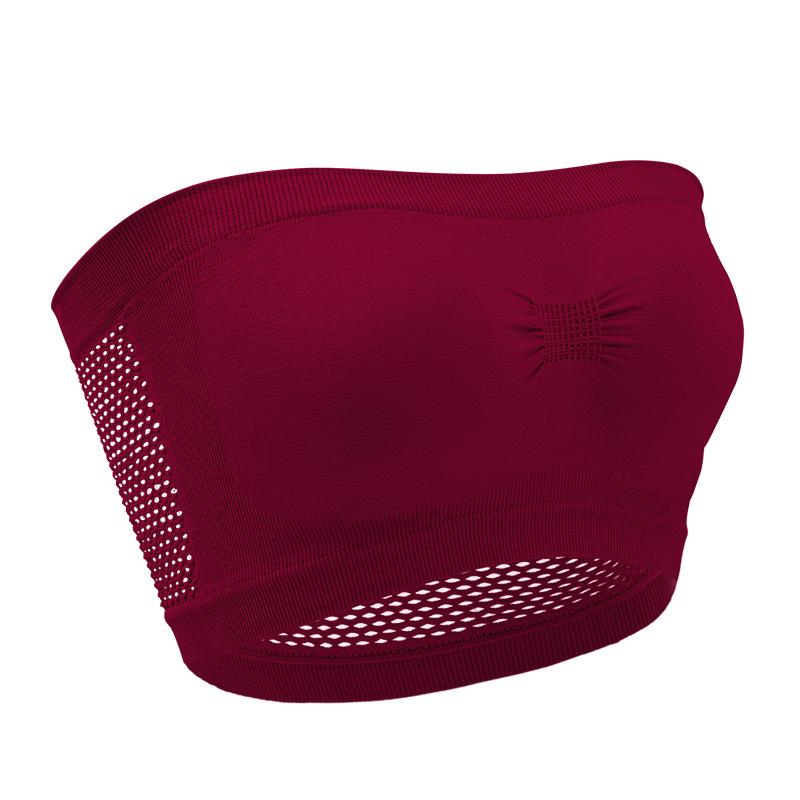 

Топ без бретелек больших размеров для женщин - дышащая однотонная облегающая грудь, верхняя и нижняя одежда. 6XL