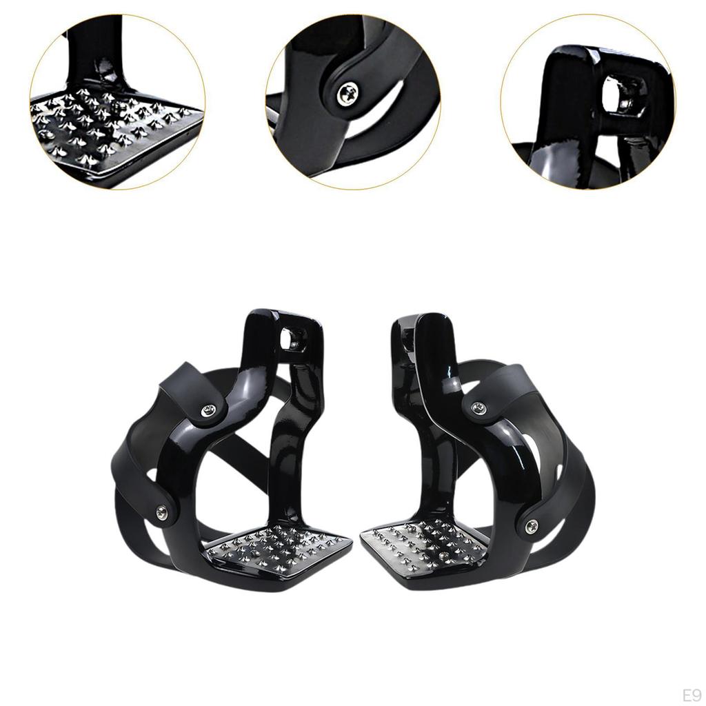 2 Pieces Horse Riding Stirrups Equestrian Equipment Accessories Replacement Outdoor Sports Repairing