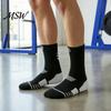 Outdoor Training Socks 1 Pair Men's Crew Socks, Moisture Wicking Athletic Running for Exercise Soft Workout Casual Thin Sports Gym Comfortable