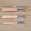 3 Stücke Set Holz Schablone Pinsel Kreide Farbe Natürliche Reine Hog Borsten Pinsel Runde
