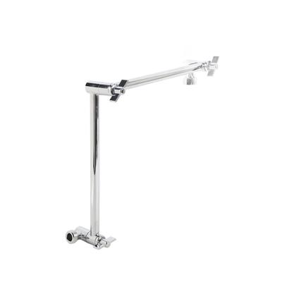 18in Shower Extension Arm Shower Head Extender Adjustable Angle Height Adjustable for US Standard Rain Handheld Shower