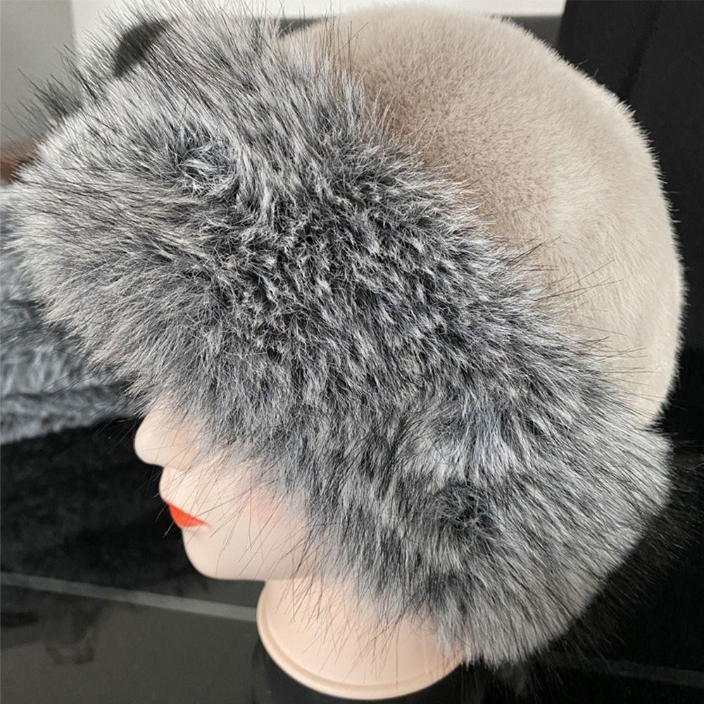 Fashionable Winter Thick Warm Hat Head Circumference 58-60cm Women's Mongolian Hat
