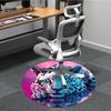 1pc Leopard Print Chair Carpet for Office Non-Slip, Machine Washable Rug for Office, Room - Holiday Decor, Machine Made yy251016129