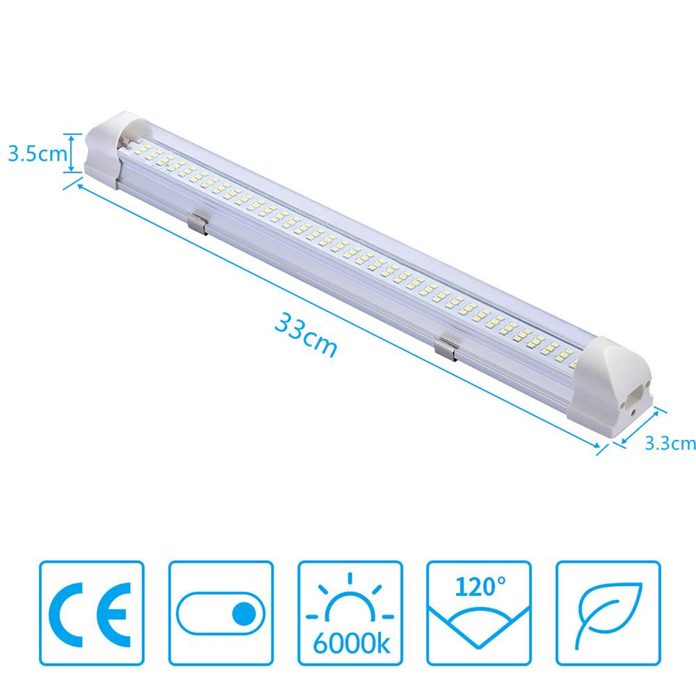 12V 72LED Interior Light Strip Bar Lamp Van Bus Caravan Ceiling light Car Reading Night Lamp Trailer Camper