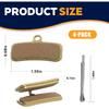 4-Pack Front and Rear Disc Brake Pads Replacement for Surron Light Bee X/S, Segway X160 X260, Talaria Sting R MX3 MX4 Electric Dirt Bike Parts