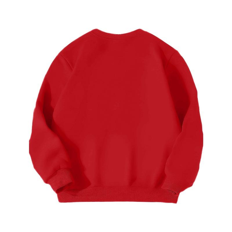 Cute Piggy Dad Fun Parent-Child Matching Kids Pullover with Cartoon Pattern Fashion Casual Top