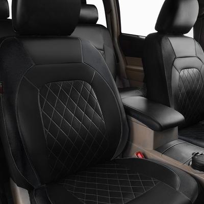 9 Pieces Car Seat Cover PU Leather Universal Seat Protector Full Set Automobile Interior