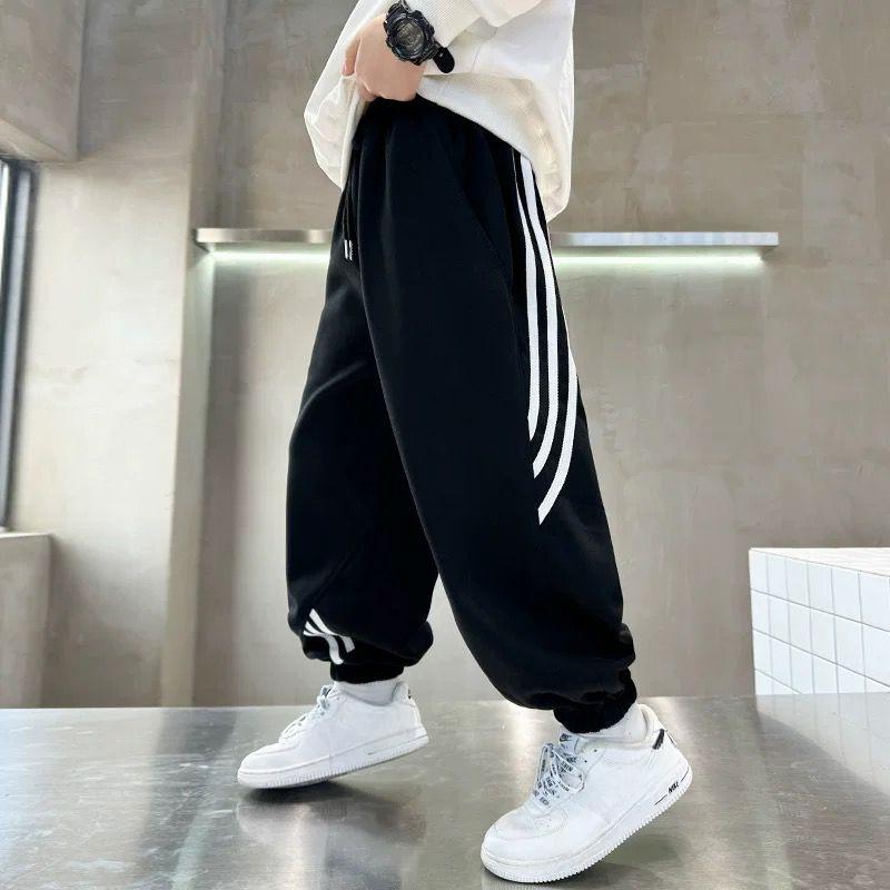 

Весенне-осенние спортивные штаны для мальчиков, штаны для ванной, детские штаны, красивые штаны 140